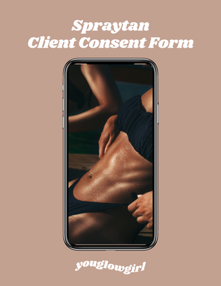 Spraytan Template: Client Consent Form + Pre & Aftercare Instructions