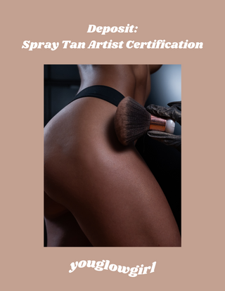 Deposit: Spraytan Artist Certification