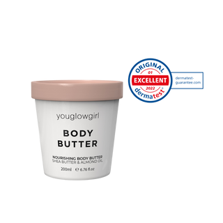 Youglowgirl Body Butter, Dermatest zertifiziert, exzellent